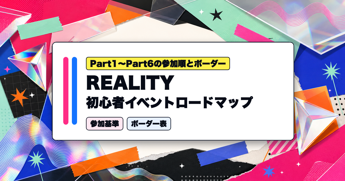 REALITY初心者ライバーのロードマップ！レベル別おすすめ参加イベント